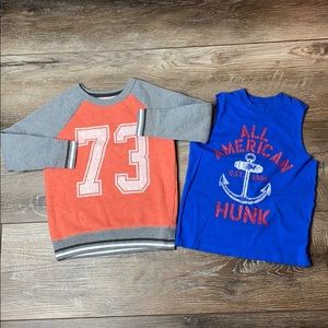 Sweatshirt + Sleeveless Shirt 5T Bundle